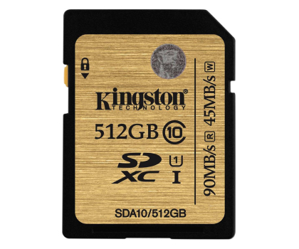 Karta pamięci KINGSTON SDXC 512GB CLASS 10 UHS -I Ultimate Flash Card (SDA10/512GB)